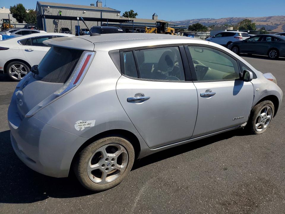 2012 Nissan Leaf VIN JN1AZ0CP9CT023205 COPART salvage auction — SIDE, Ca - Salvage Certificate, sold $50 on 2026-07-07 (photo 3)