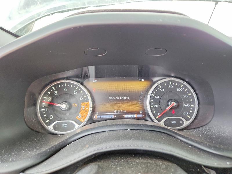 2021 Jeep Renegade VIN ZACNJDC11MPM71392 COPART salvage auction — FRONT END, Tx - Salvage Vehicle Title, sold $5,200 on 2026-08-19 (photo 9)