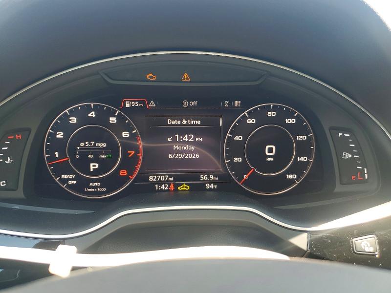 2019 Audi Q7 VIN WA1LAAF7XKD039835 COPART salvage auction — MECHANICAL, Fl - Certificate Of Title, sold $9,100 on 2026-07-28 (photo 9)