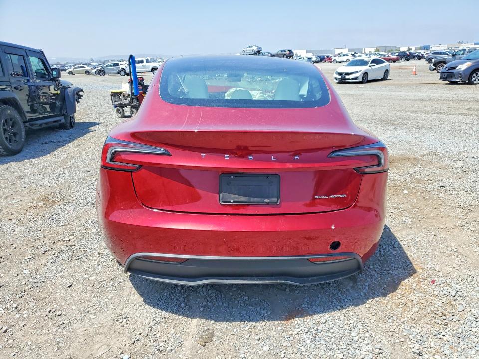 2024 Tesla VIN 5YJ3E1EB5RF760650 COPART salvage auction — FRONT END, CA - SALVAGE CERTIFICATE, sold $4,100 on 2026-07-24 (photo 6)
