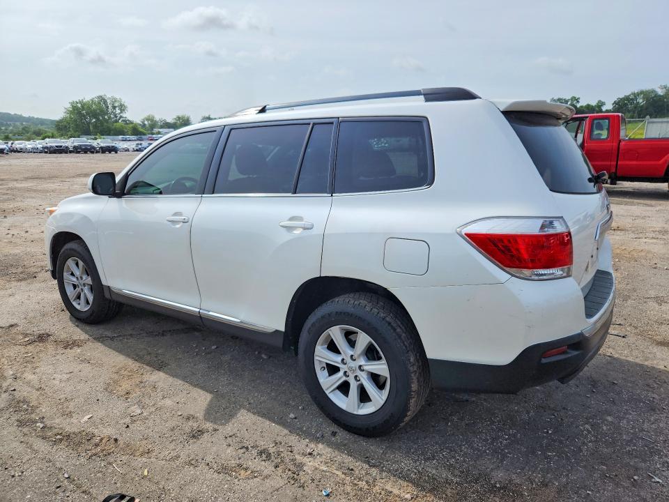 2013 Toyota Highlander VIN 5TDBK3EH3DS266134 COPART salvage auction — FRONT END, Salvage Title, sold $775 on 2026-07-28 (photo 2)