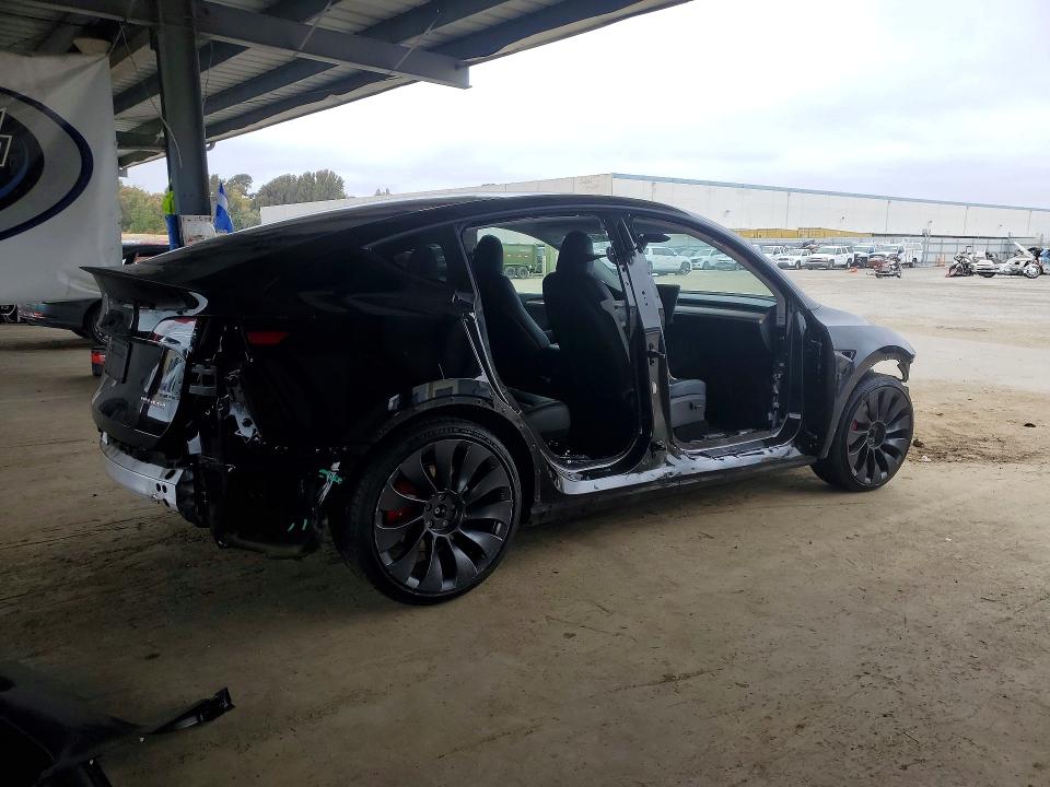 2024 Tesla Model y VIN 7SAYGDEFXRF022544 COPART salvage auction — SIDE, Ca - Salvage Certificate, sold $6,300 on 2026-07-23 (photo 3)