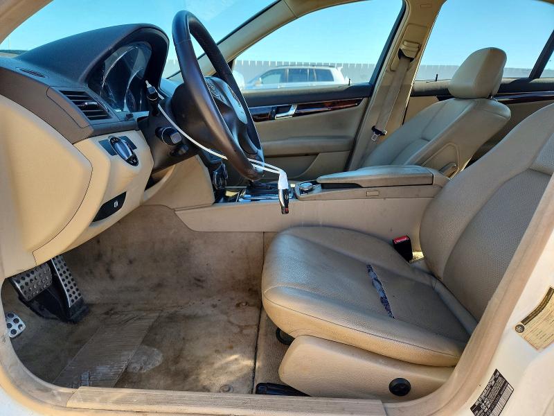 2010 Mercedes-benz C class VIN WDDGF8BB1AR106566 COPART salvage auction — WATER/FLOOD, Oh - Cert Of Title-Flood History, sold $425 on 2026-07-10 (photo 7)