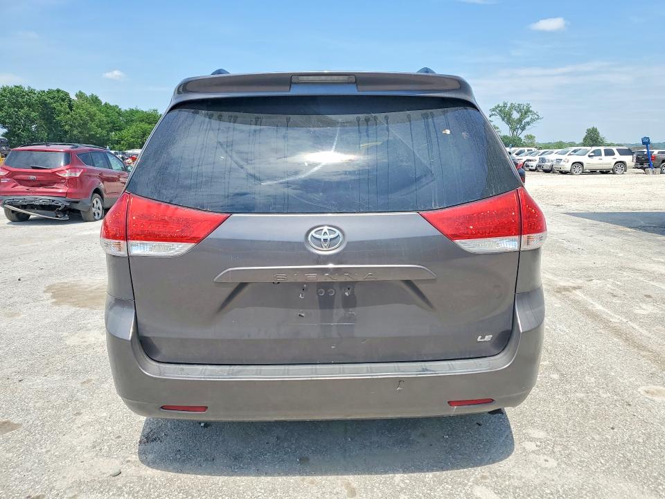 2012 Toyota Sienna VIN 5TDKK3DC6CS253480 COPART salvage auction — FRONT END, Ia - Cert Of Title-Salvage Title, sold $1,000 on 2026-07-10 (photo 6)