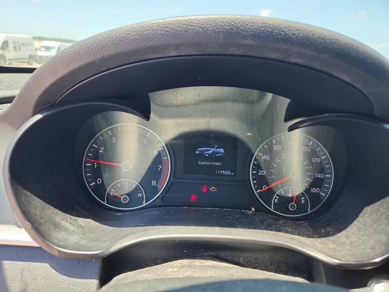 2020 Kia Optima VIN 5XXGT4L37LG407156 COPART salvage auction — HAIL, Ok - Cert Of Title-Salvage, sold $2,100 on 2026-07-22 (photo 9)
