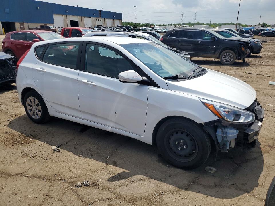 2017 Hyundai Accent VIN KMHCT5AEXHU336427 COPART salvage auction — FRONT END, Mi - Certificate Of Title, sold $550 on 2026-07-31 (photo 4)