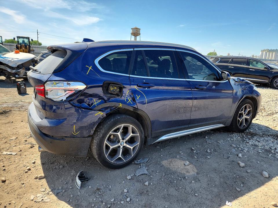 2019 BMW X1 VIN WBXHU7C5XK3H44638 COPART salvage auction — FRONT END, Il - Salvage Certificate, sold $3,500 on 2026-07-31 (photo 3)