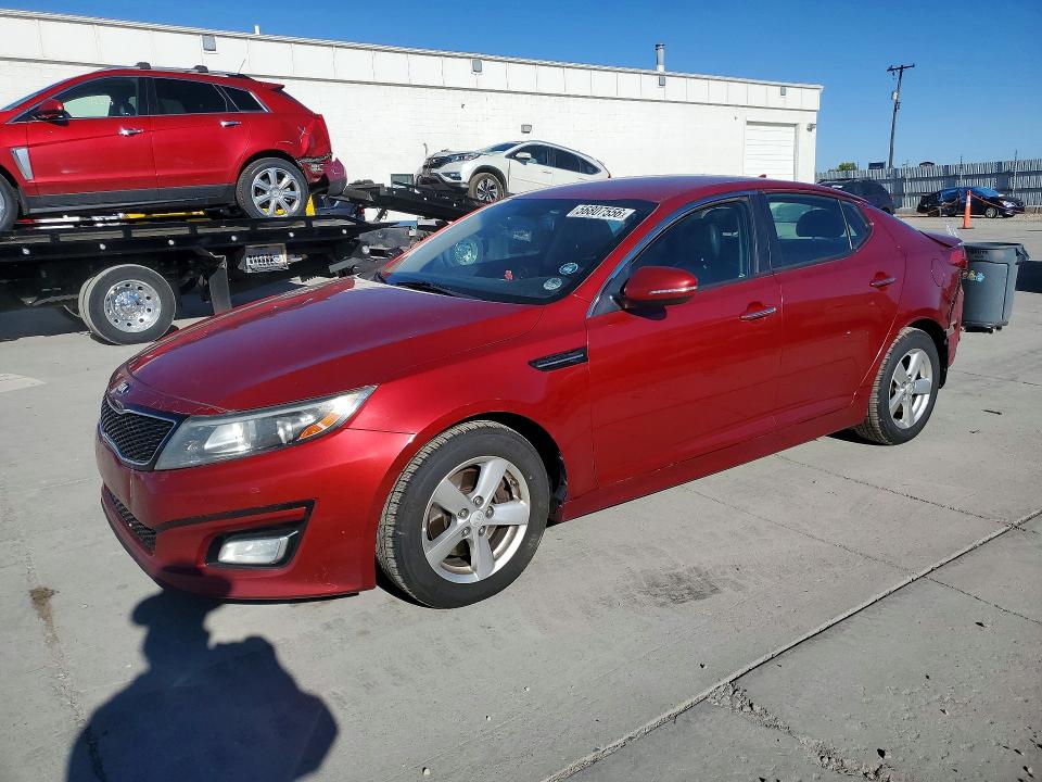2015 Kia Optima VIN 5XXGM4A7XFG485423 COPART salvage auction — REAR END, Ut - Salvage Certificate, sold $1,100 on 2026-07-27 (photo 1)