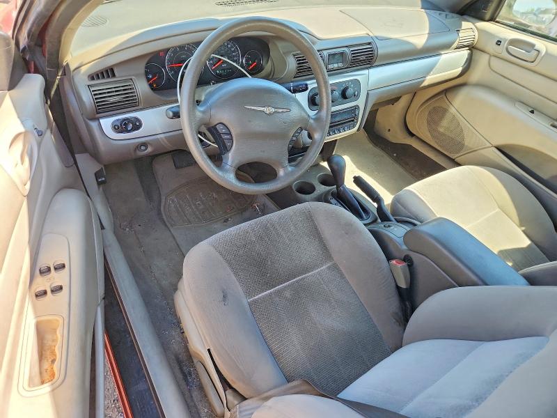 2006 Chrysler Sebring VIN 1C3EL55R16N153889 COPART salvage auction — FRONT END, Il - Salvage Certificate, sold $275 on 2026-07-09 (photo 8)