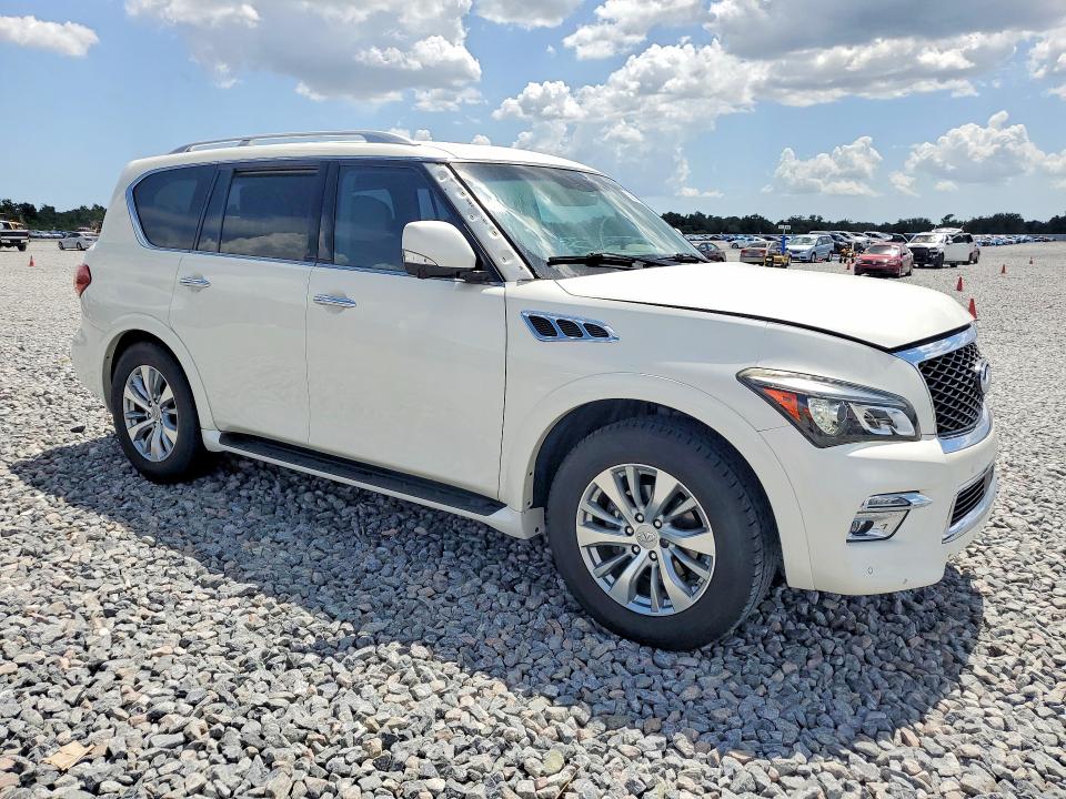 2017 Infiniti VIN JN8AZ2NF1H9640992 COPART salvage auction — FRONT END, Fl - Cert Of Ttl-Rebuilt&Slvg Rbld, sold $5,300 on 2026-07-14 (photo 4)