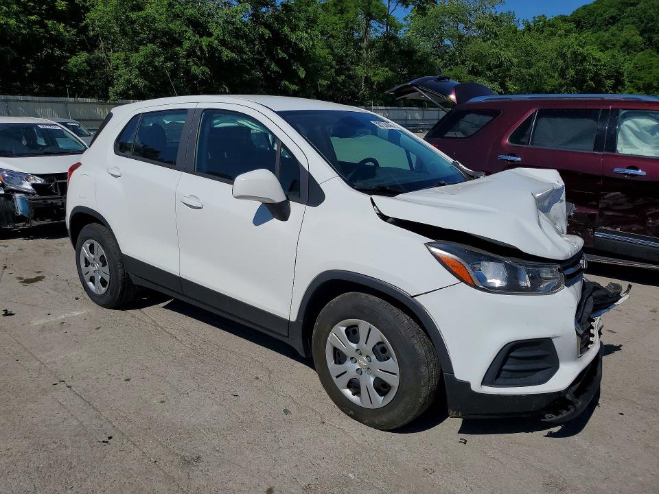2018 Chevrolet Trax VIN KL7CJKSB7JB568754 COPART salvage auction — FRONT END, Pa - Certificate Of Salvage, sold $1,250 on 2026-07-09 (photo 4)