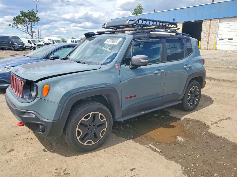 2016 Jeep VIN ZACCJBCTXGPD92775 COPART salvage auction — FRONT END, Mi - Certificate Of Title, sold $1,150 on 2026-07-08 (photo 1)
