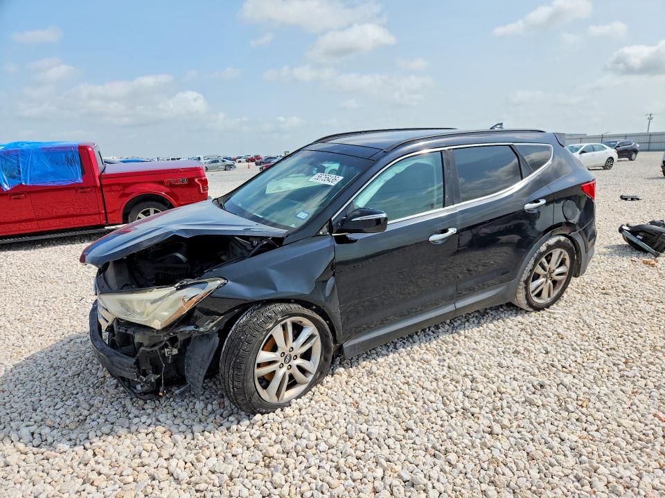 2016 Hyundai Santa fe VIN 5XYZW4LAXGG325907 COPART salvage auction — FRONT END, Tx - Salvage Vehicle Title, sold $1,350 on 2026-07-09 (photo 1)