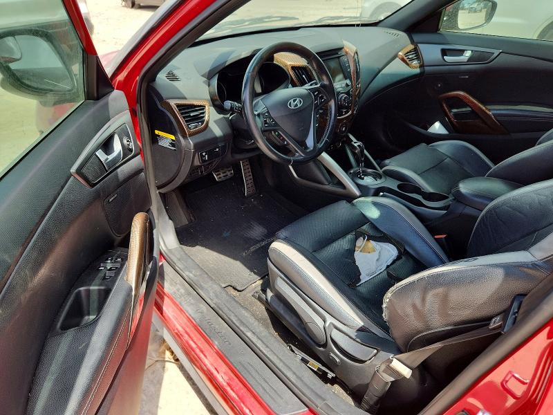 2016 Hyundai Veloster VIN KMHTC6AE7GU260959 COPART salvage auction — FRONT END, Tx - Certificate Of Title (P), sold $1,950 on 2026-07-28 (photo 8)