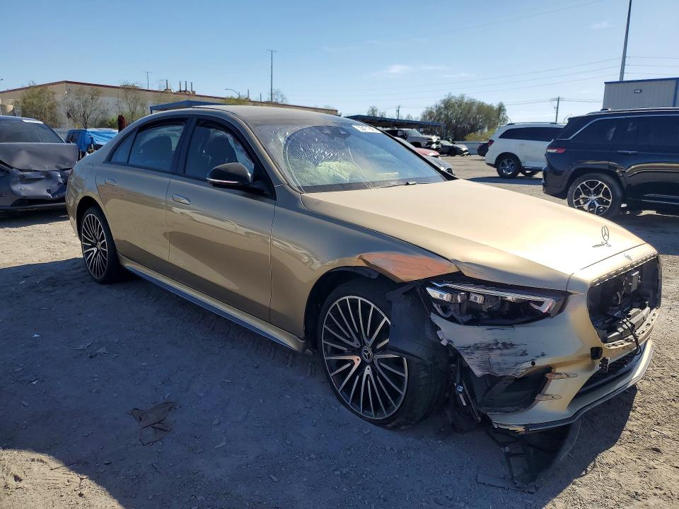 2024 Mercedes-benz S-klasse VIN W1K6G7GB7RA263752 COPART salvage auction — FRONT END, NV - SALVAGE TITLE, sold $38,750 on 2026-07-30 (photo 4)