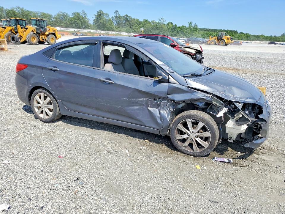 2013 Hyundai Accent VIN KMHCU4AEXDU339099 COPART salvage auction — FRONT END, Sc - Cert Of Title-Salvage, sold $550 on 2026-07-13 (photo 4)