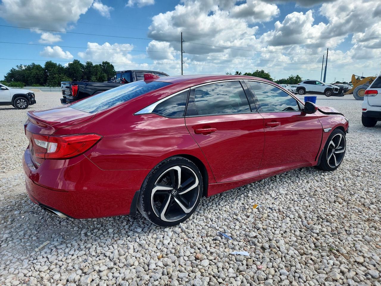 2019 Honda Accord VIN 1HGCV1F35KA144406 COPART salvage auction — Front End, TX - SALVAGE VEHICLE TITLE, sold $2,350 on 2026-07-09 (photo 3)