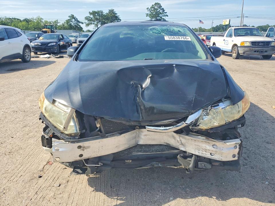 2013 Honda Civic VIN 19XFB2F83DE020334 COPART salvage auction — FRONT END, Al - Cert Of Title-Salvage Title, sold $1,000 on 2026-07-09 (photo 5)
