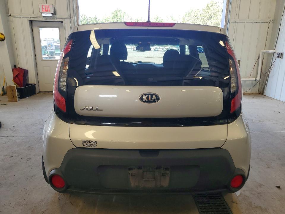 2015 Kia Soul VIN KNDJP3A54F7780791 COPART salvage auction — VANDALISM, Mn - Cert Of Title-Salvage, sold $2,200 on 2026-07-28 (photo 6)