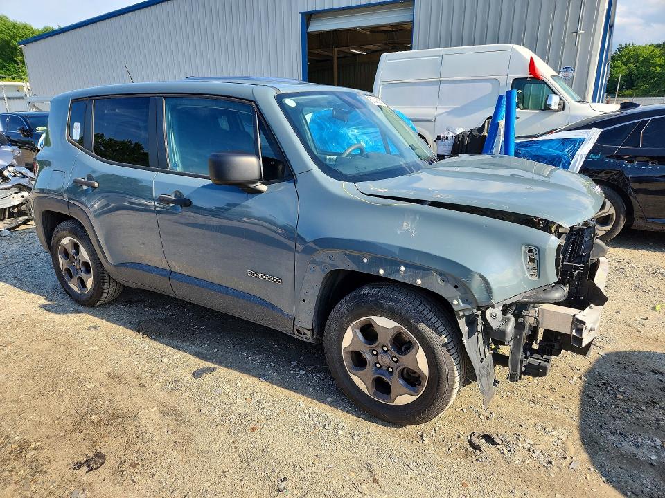 2017 Jeep VIN ZACCJAAB8HPF06956 COPART salvage auction — FRONT END, Va - Cert Of Title - Salvage, sold $675 on 2026-07-28 (photo 4)