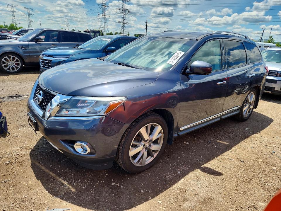 2013 Nissan VIN 5N1AR2MM4DC643034 COPART salvage auction — FRONT END, Il - Certificate Of Title, sold $1,000 on 2026-07-09 (photo 1)