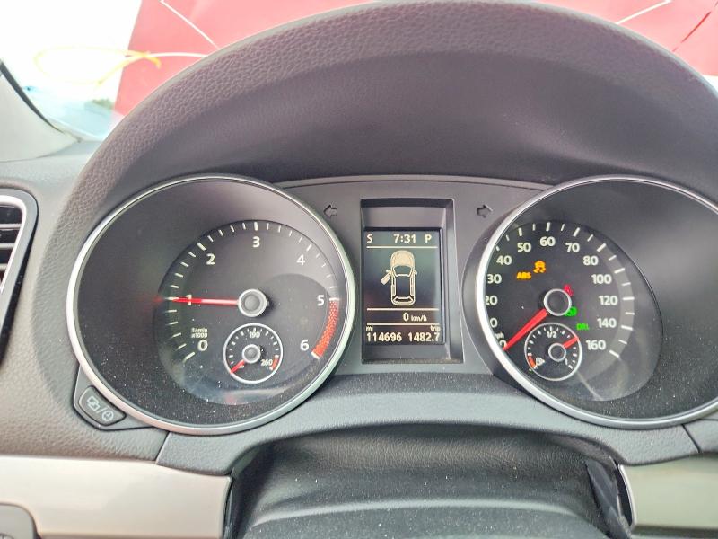 2013 Volkswagen Golf VIN WVWDM7AJ0DW106490 COPART salvage auction — ROOF, IL - SALVAGE CERTIFICATE, sold $1,500 on 2026-07-28 (photo 9)