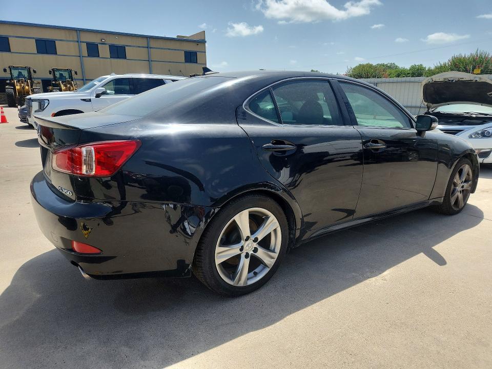 2011 Lexus Is VIN JTHBE5C29B5026704 COPART salvage auction — REAR END, Tx - Certificate Of Title (P), sold $225 on 2026-07-27 (photo 3)