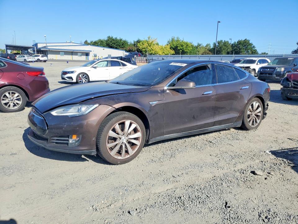 2013 Tesla Model s VIN 5YJSA1CN1DFP27464 COPART salvage auction — REAR END, Ca - Salvage Certificate, sold $2,750 on 2026-07-14 (photo 1)