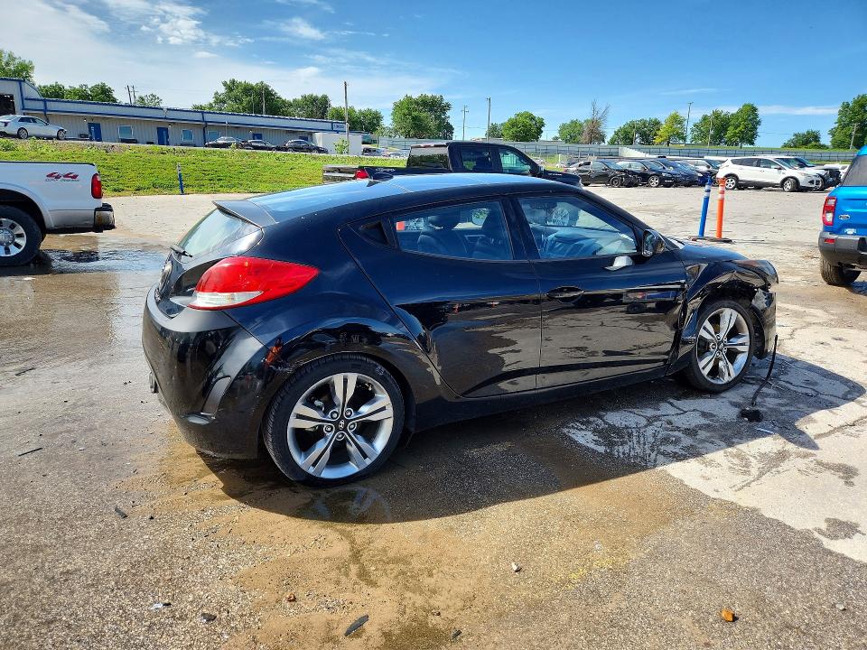2012 Hyundai Veloster VIN KMHTC6AD2CU074649 COPART salvage auction — FRONT END, Mo - Salvage Certificate Of Title, sold $1,250 on 2026-07-02 (photo 3)