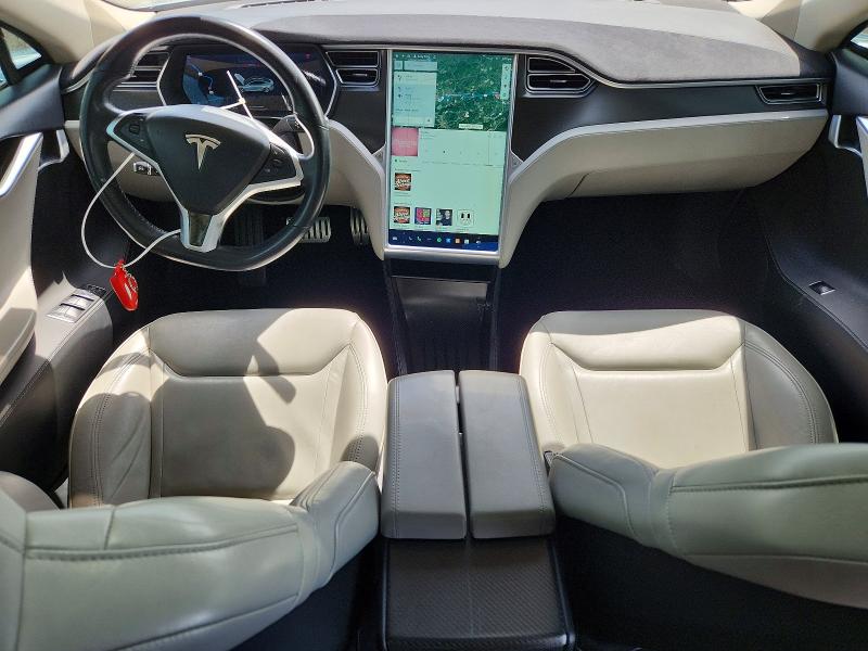 2015 Tesla Model s VIN 5YJSA1H22FFP69885 COPART salvage auction — FRONT END, Pa - Certificate Of Salvage, sold $4,100 on 2026-07-17 (photo 8)
