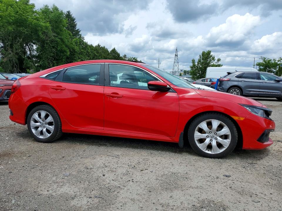 2021 Honda Civic VIN 2HGFC2F89MH012824 COPART salvage auction — SIDE, ON - PERMIT NO BRAND - UNFIT, sold $6,300 on 2026-07-02 (photo 4)