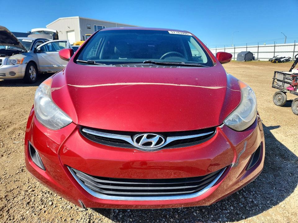 2013 Hyundai Elantra VIN 5NPDH4AE9DH305761 COPART salvage auction — SIDE, Ab - Bos - Salvage, sold $2,150 on 2026-07-02 (photo 5)