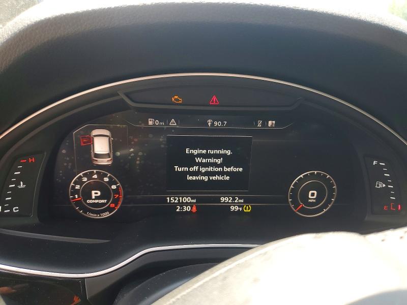 2017 Audi Q7 VIN WA1LAAF7XHD015494 COPART salvage auction — MECHANICAL, AL - CERTIFICATE OF TITLE, sold $2,950 on 2026-07-02 (photo 9)
