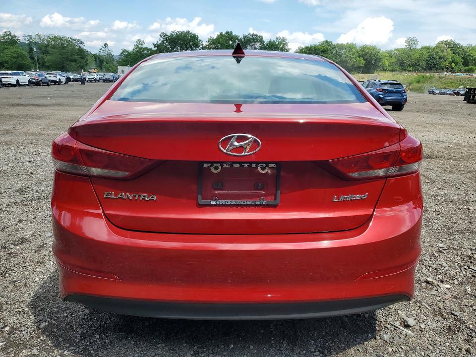 2017 Hyundai Elantra VIN KMHD84LF9HU283970 COPART salvage auction — FRONT END, Ny - Mv-907A Salvage Certificate, sold $1,350 on 2026-07-07 (photo 6)