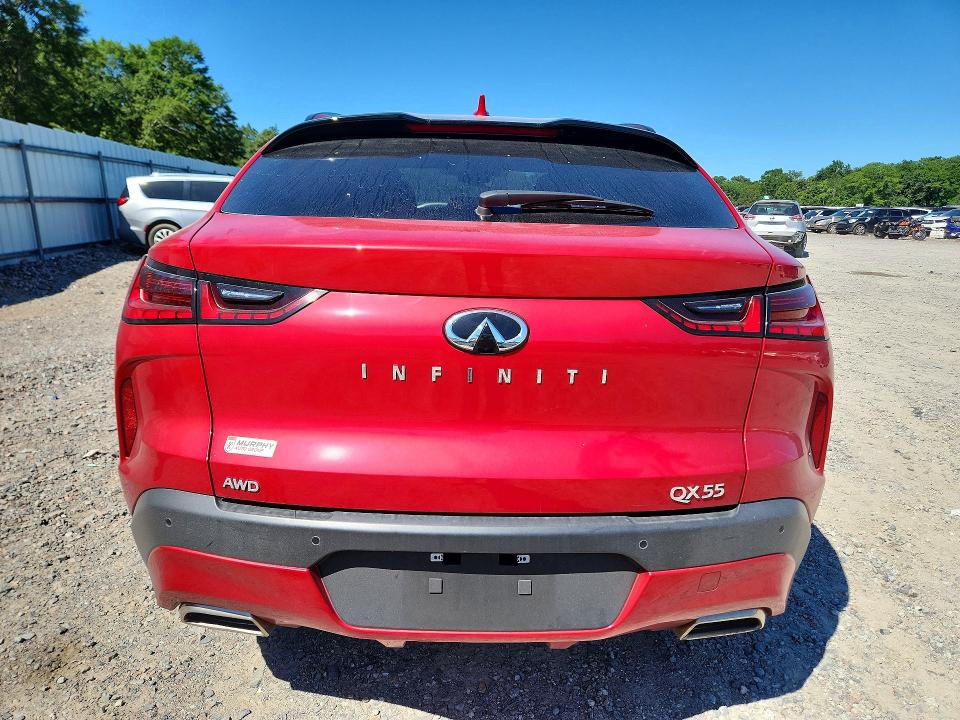 2025 Infiniti Qx55 VIN 3PCAJ5LR9SF100711 COPART salvage auction — FRONT END, Ga - Cert Of Title-Salvage, sold $11,700 on 2026-07-20 (photo 6)