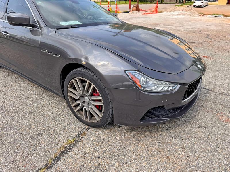 2016 Maserati Ghibli VIN ZAM57RSA7G1172375 COPART salvage auction — HAIL, Mo - Cert Of Title-Prior Salvage (P), sold $2,700 on 2026-07-15 (photo 1)