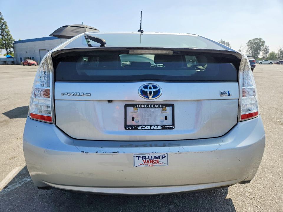 2011 Toyota Prius VIN JTDKN3DU5B5322096 COPART salvage auction — FRONT END, Ca - Salvage Certificate, sold $750 on 2026-07-28 (photo 6)
