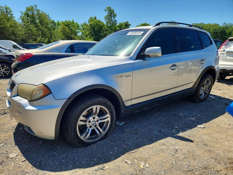 2006 BMW X3 VIN WBXPA93466WD24662 COPART salvage auction — MINOR DENT/SCRATCHES, Va - Certificate Of Title, sold $700 on 2026-07-28 (photo 1)