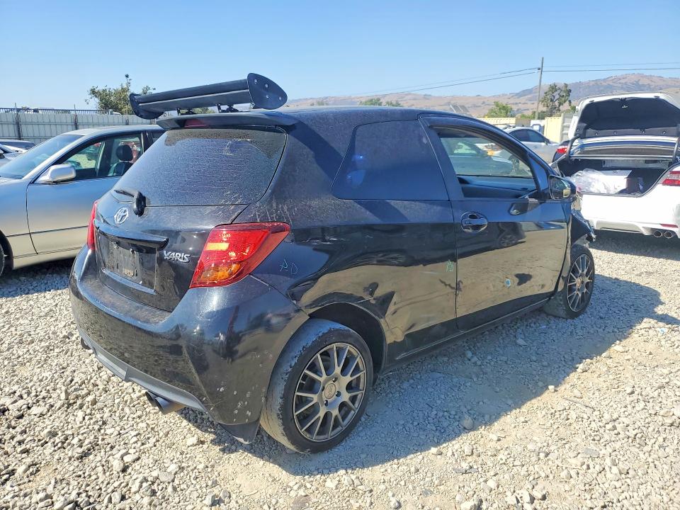 2015 Toyota Yaris VIN VNKJTUD3XFA022735 COPART salvage auction — FRONT END, Ca - Salvage Certificate, sold $80 on 2026-07-28 (photo 3)