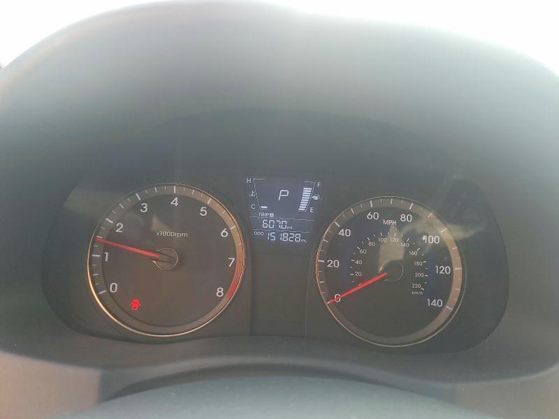 2012 Hyundai Accent VIN KMHCU4AE7CU162168 COPART salvage auction — REAR END, Sc - Cert Of Title-Salvage, sold $700 on 2026-07-24 (photo 9)