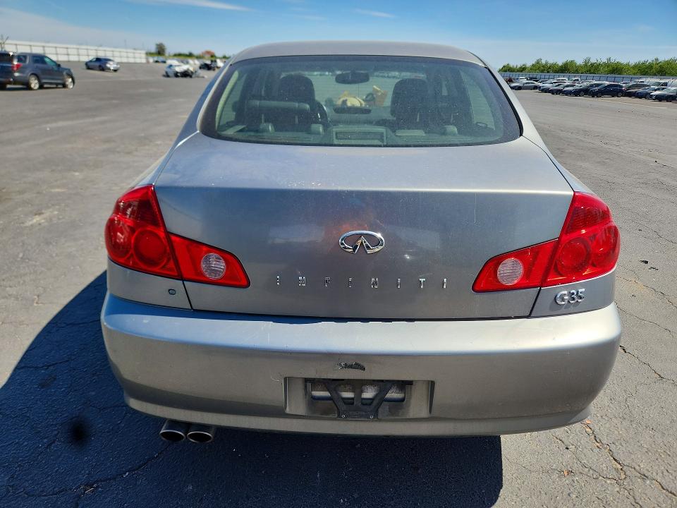 2005 Infi G35 VIN JNKCV51E05M224485 COPART salvage auction — FRONT END, CA - SALVAGE CERTIFICATE, sold $1,050 on 2026-07-16 (photo 6)