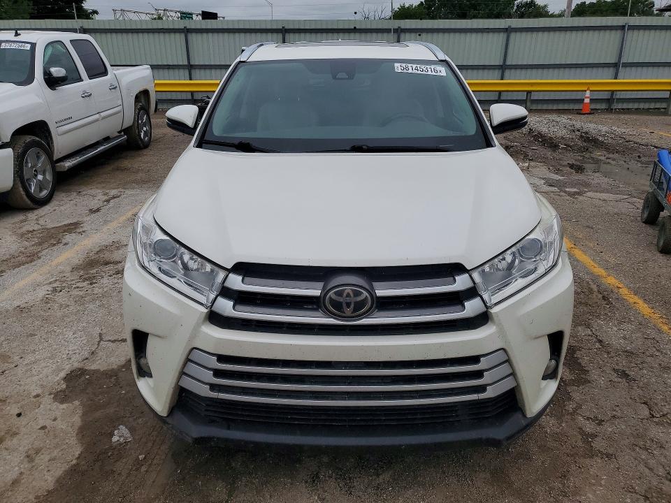 2017 Toyota VIN 5TDJZRFH7HS515937 COPART salvage auction — HAIL, Ks - Cert Of Title-Salvage, sold $5,700 on 2026-07-22 (photo 5)