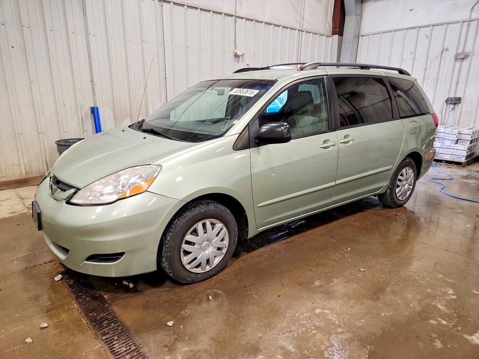 2007 Toyota Sienna VIN 5TDZK23C37S053589 COPART salvage auction — FRONT END, Wi - Certificate Of Title, sold $2,800 on 2026-07-13 (photo 1)