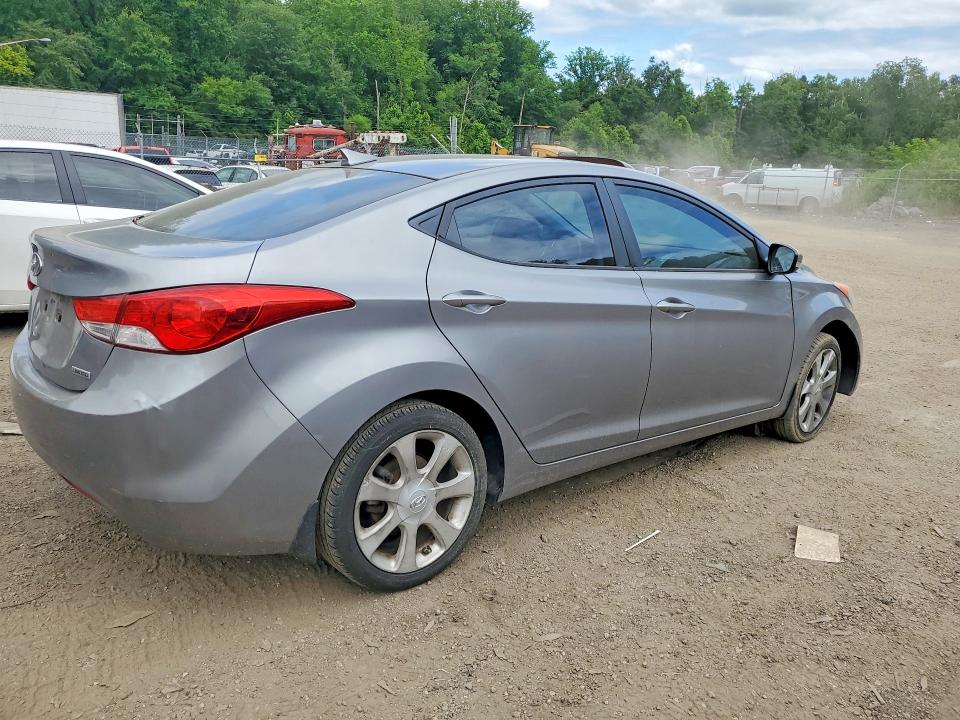 2012 Hyundai Elantra VIN KMHDH4AEXCU351454 COPART salvage auction — VANDALISM, Md - Cert Of Salvage > 75% Damage, sold $1,100 on 2026-07-02 (photo 3)