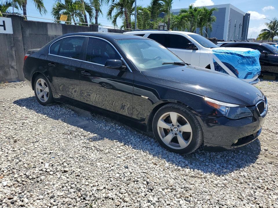 2007 BMW 5 series VIN WBANE53557CW67812 COPART salvage auction — MECHANICAL, Fl - Certificate Of Title, sold $400 on 2026-07-02 (photo 4)