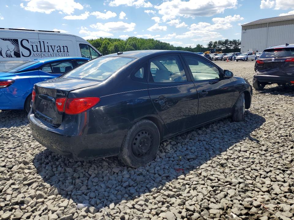 2008 Hyundai Elantra VIN KMHDU46D98U486637 COPART salvage auction — REAR END, NJ - CERT OF TITLE-SALVAGE (P), sold $400 on 2026-07-13 (photo 3)