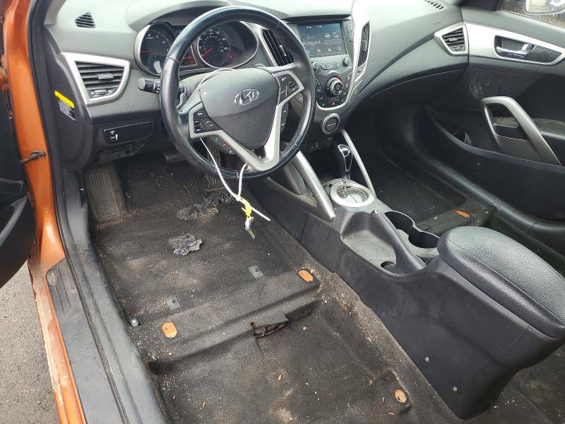 2017 Hyundai Veloster VIN KMHTC6AD0HU306303 COPART salvage auction — VANDALISM, Ca - Salvage Certificate, sold $350 on 2026-07-06 (photo 8)