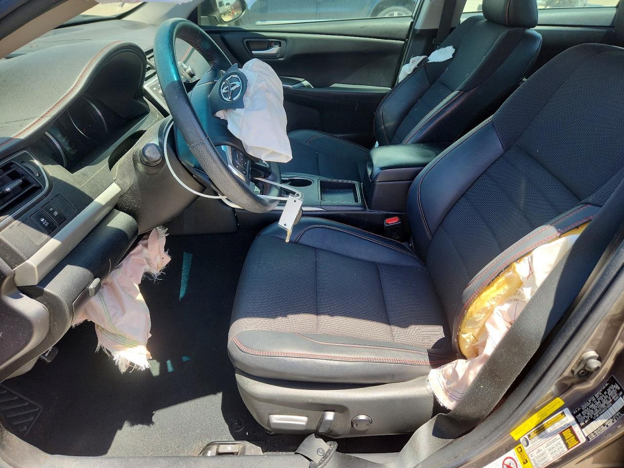 2017 Toyota Camry VIN 4T1BF1FK9HU313554 COPART salvage auction — Front End, TX - SALVAGE VEHICLE TITLE, sold $1,350 on 2026-07-09 (photo 7)