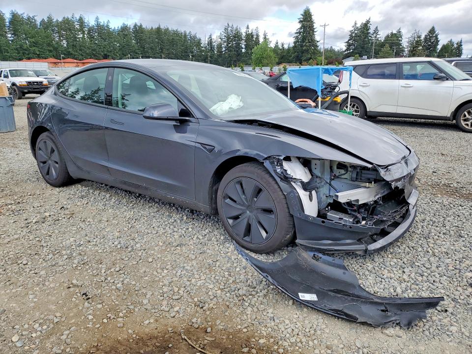 2025 Tesla Model 3 VIN 5YJ3E1EA4SF970296 COPART salvage auction — FRONT END, Wa - Bill Of Sale, sold $6,200 on 2026-07-28 (photo 4)
