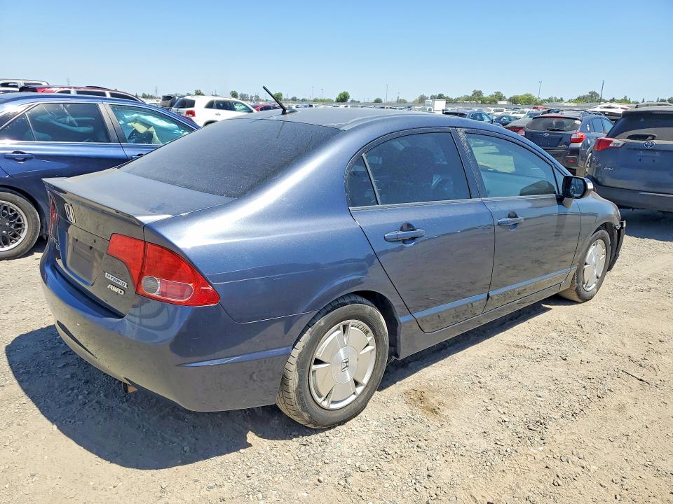 2007 Honda Civic hybrid VIN JHMFA36237S029264 COPART salvage auction — FRONT END, Ca - Salvage Certificate, sold $300 on 2026-07-02 (photo 3)